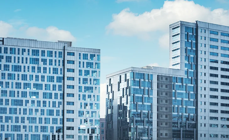 Modern high-rise buildings symbolizing excellence in infrastructure, managed by the Best Construction Project Management Company in Gurgaon.